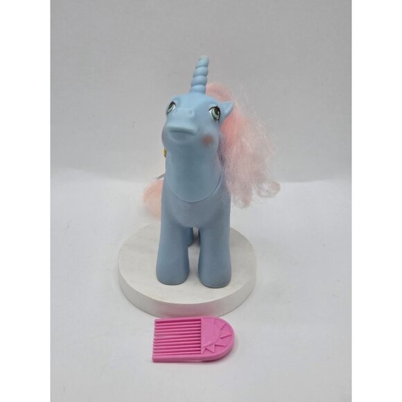 Vtg 1987 G1 MLP Sundae Best Coco Berry Unicorn 3D Ice Cream Cone - Picture 2 of 8